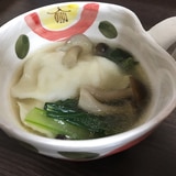 小松菜と水餃子スープ
